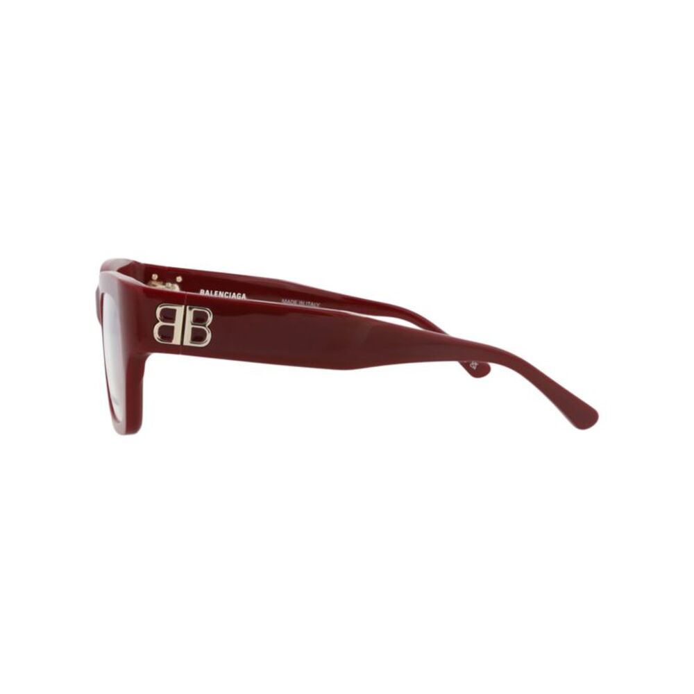 Balenciaga Square-Frame Recycled Acetate Optical Frames Red Womens - Picture 3 of 6
